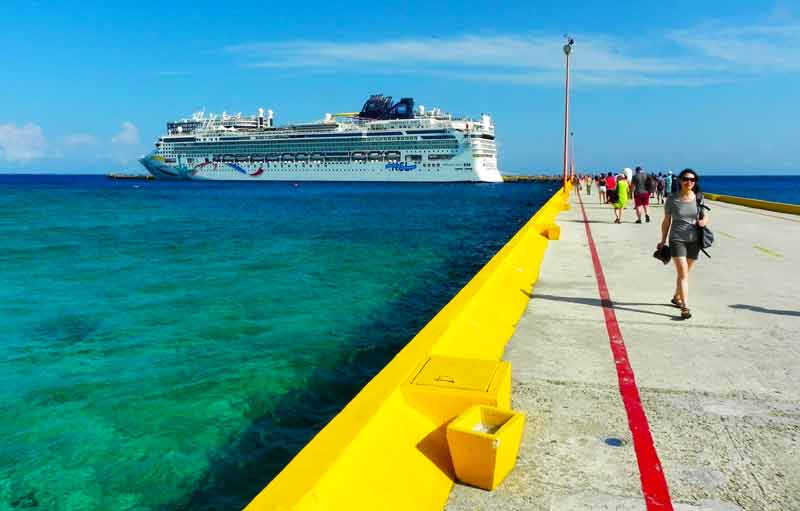 costa maya cruise port shopping map