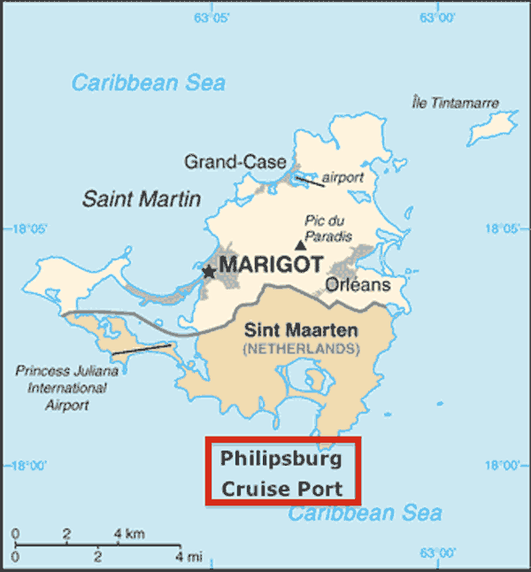 philipsburg st maarten cruise port map