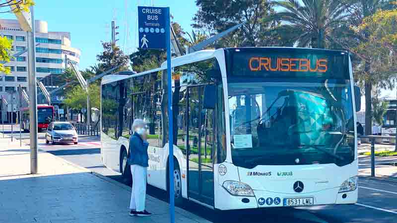 cruise ship bus barcelona
